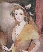 Marie Laurencin Younger female holding the fan painting